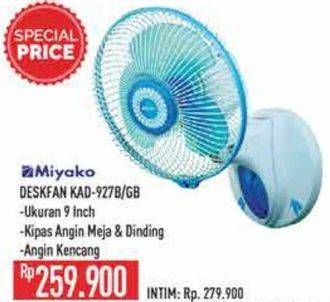 Promo Harga Miyako KAD-927 B | Fan 35 Watt Blue, GB  - Hypermart