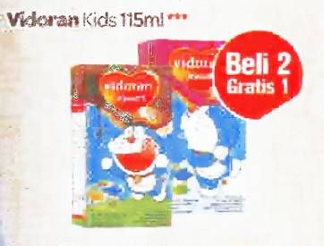 Promo Harga VIDORAN Kids Milk UHT 115 ml - Carrefour