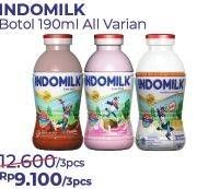 Promo Harga INDOMILK Susu Cair Botol All Variants 190 ml - Alfamart