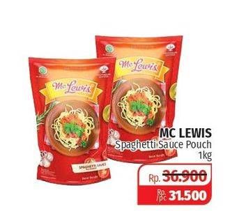 Promo Harga MC LEWIS Saus Spaghetti 1 kg - Lotte Grosir