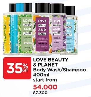 LOVE BEAUTY & PLANET Body Wash/ Shampoo 400ml
