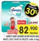 Promo Harga Sweety Silver Pants M60, XL42, XXL32, L54 32 pcs - Superindo