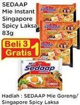 Promo Harga SEDAAP Mie Kuah Singapore Spicy Laksa 83 gr - Indomaret