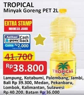 Promo Harga Tropical Minyak Goreng 2000 ml - Alfamart