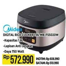 Promo Harga Midea Rice Cooker - MB-FS5020W  - Hypermart