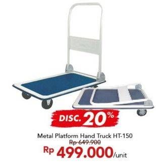 Promo Harga Metal Platform Hand Truck  HT-150  - Carrefour