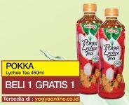 Promo Harga POKKA Minuman Teh Lychee Tea 450 ml - Yogya