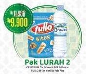 Promo Harga Crystalline Air Mineral + Fullo Bites (Pak Lurah 2)  - Alfamart