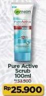 Promo Harga GARNIER Pure Active Anti Acne White Scrub 100 ml - Alfamart