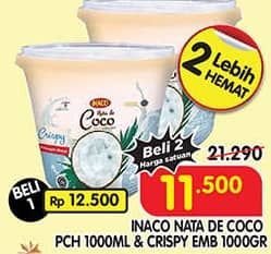 Promo Harga Inaco Nata De Coco Crispy 1000 gr - Superindo