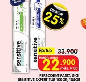 Promo Harga Pepsodent Pasta Gigi Sensitive Expert All Variants 100 gr - Superindo