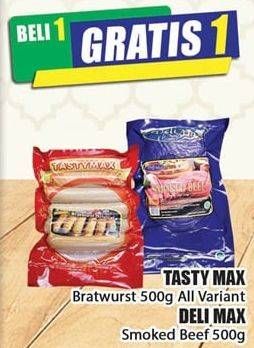 Promo Harga TASTYMAX Bratwurst All Variants per 6 pcs 500 gr - Hari Hari
