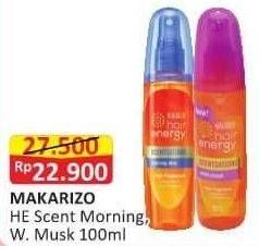 Promo Harga MAKARIZO Hair Energy Scentsations White Musk, Morning Dew 100 ml - Alfamart