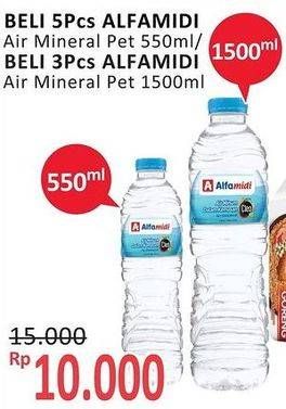 Promo Harga ALFAMIDI Air Mineral 550 ml - Alfamidi