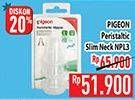 Promo Harga Pigeon Peristaltic Nipple Slim Neck 3 pcs - Hypermart