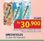 Promo Harga Greenfields Fresh Milk All Variants 1000 ml - Alfamidi