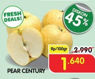 Promo Harga Pear Century per 100 gr - Superindo