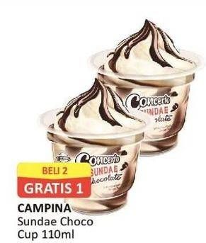 Promo Harga CAMPINA Sundae Choco 110 ml - Alfamart