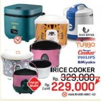 Promo Harga Han River/Polytron/Cosmos/Turbo/Philips/Miyako Rice Cooker  - LotteMart