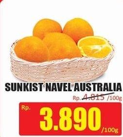 Promo Harga Jeruk Navel Australia per 100 gr - Hari Hari