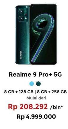 Promo Harga REALME 9 Pro+ 5G 8 GB + 128 GB, 8 GB + 256 GB  - Erafone