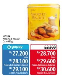 Promo Harga NISSIN Assorted Biscuits 650 gr - Alfamidi