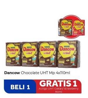 Promo Harga DANCOW Fortigro UHT Cokelat 110 ml - Carrefour