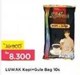 Promo Harga Luwak Kopi + Gula 10 pcs - Alfamart