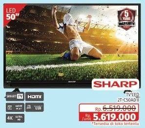 Promo Harga SHARP 2T-C50AD1i Full-HD 50"  - Lotte Grosir