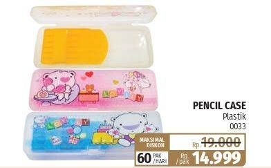 Promo Harga Pencil Case Plastik 0033  - Lotte Grosir