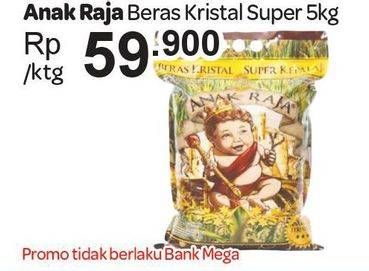 Promo Harga Anak Raja Beras Kristal Super 5 kg - Carrefour