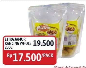 Promo Harga Etira Mushroom Whole 250 gr - Alfamidi