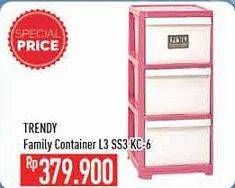 Promo Harga LION STAR Trendy Family Container KC-6  - Hypermart