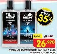 Promo Harga Vitalis Men Eau de Parfum Party Night, Morning Run 100 ml - Superindo