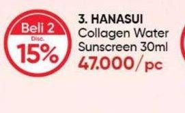 Promo Harga Hanasui Collagen Water Sunscreen 30 ml - Guardian