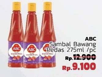 Promo Harga ABC Sambal Bawang Pedas 275 ml - LotteMart