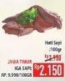 Promo Harga Beef Liver (Hati Sapi) per 100 gr - Hypermart