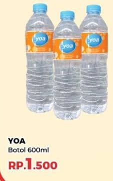 Promo Harga YOA Air Mineral 600 ml - Yogya