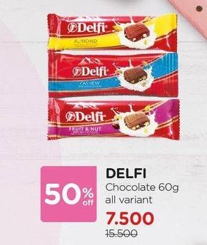 Promo Harga DELFI Chocolate All Variants 60 gr - Watsons
