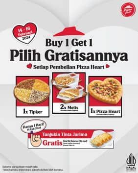 Promo Harga Buy 1 Get 1 - Promo Pemilu  - Pizza Hut