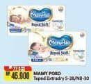 Promo Harga Mamy Poko Perekat Royal Soft NB30, S28 28 pcs - Alfamart