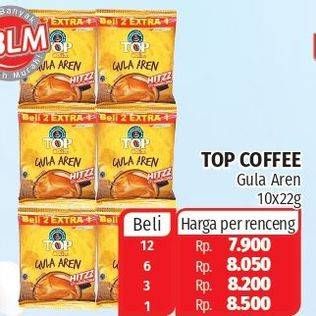 Promo Harga TOP COFFEE Gula Aren per 9 sachet 22 gr - Lotte Grosir