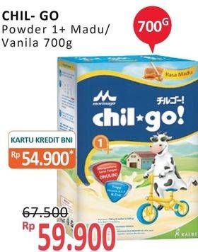 Promo Harga MORINAGA Chil Go Bubuk 1+ Vanilla, Madu 700 gr - Alfamidi