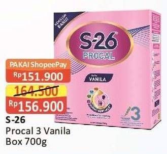 Promo Harga S26 Procal Susu Pertumbuhan Vanilla 700 gr - Alfamart