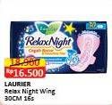 Promo Harga Laurier Relax Night 30cm 16 pcs - Alfamart