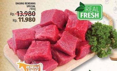 Promo Harga Daging Rendang Sapi Spesial per 100 gr - LotteMart