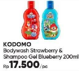 Promo Harga KODOMO Body Wash Strawbery & Shampoo Gel Blueberry  - Guardian