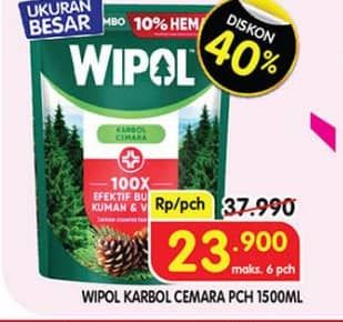 Promo Harga Wipol Karbol Wangi Cemara 1500 ml - Superindo