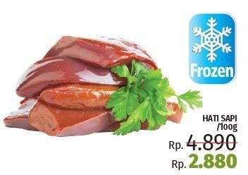 Promo Harga Beef Liver (Hati Sapi) per 100 gr - LotteMart