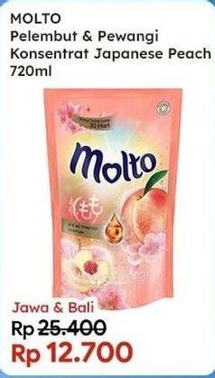 Promo Harga Molto Pewangi Japanese Peach 720 ml - Indomaret